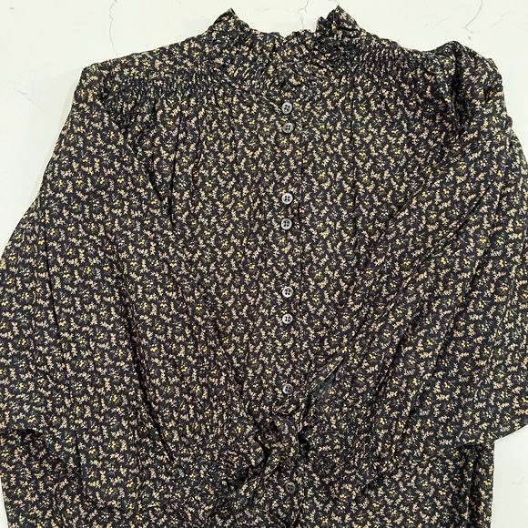 DREAMY DOEN ROSE TOP - BLACK WINTER DITSY - SIZE XS! - Picture 6 of 10